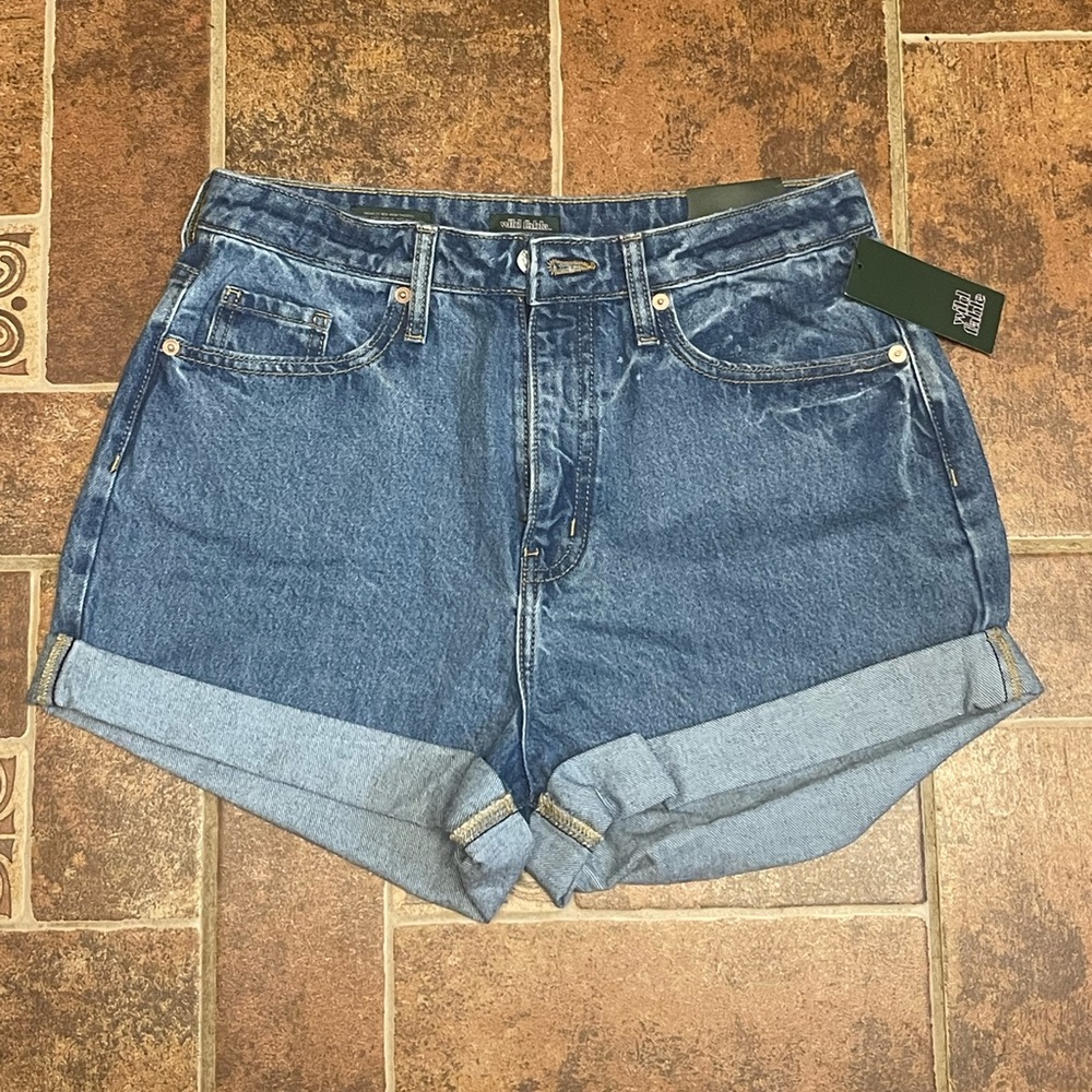 High rise mom shorts